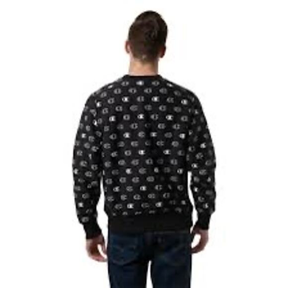 Champion Reverse Weave Sweatshirt in Black & White Size Small NWT - Picture 3 of 6